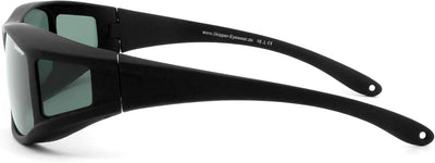 Skipper® | POLARISIERT | Überbrille für Brillenträger, Überbrille Sonnenbrille, Überziehbrille, Über