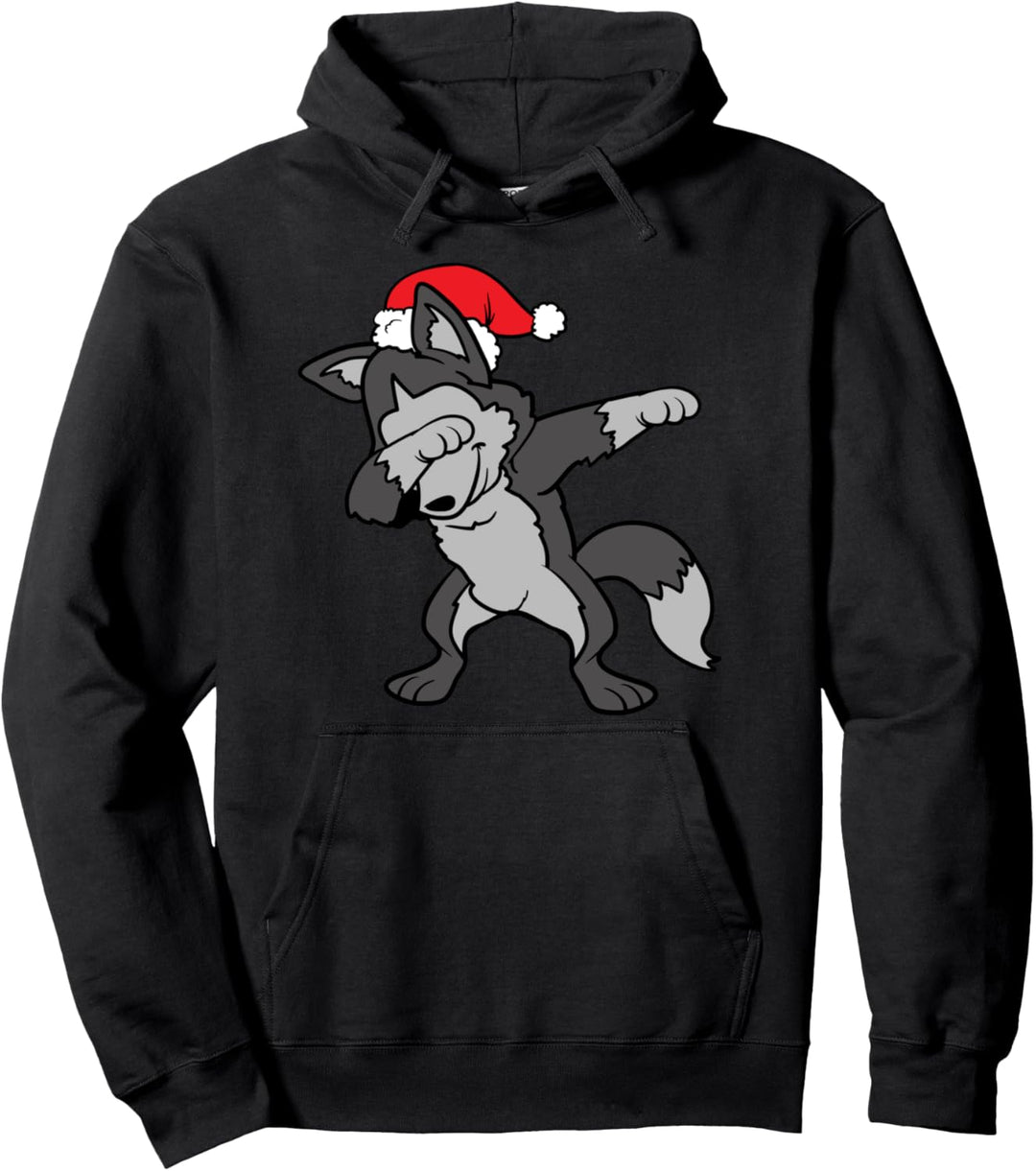 Siberian Husky Hunde Wolf Dabbing Dab Tanzen Pullover Hoodie