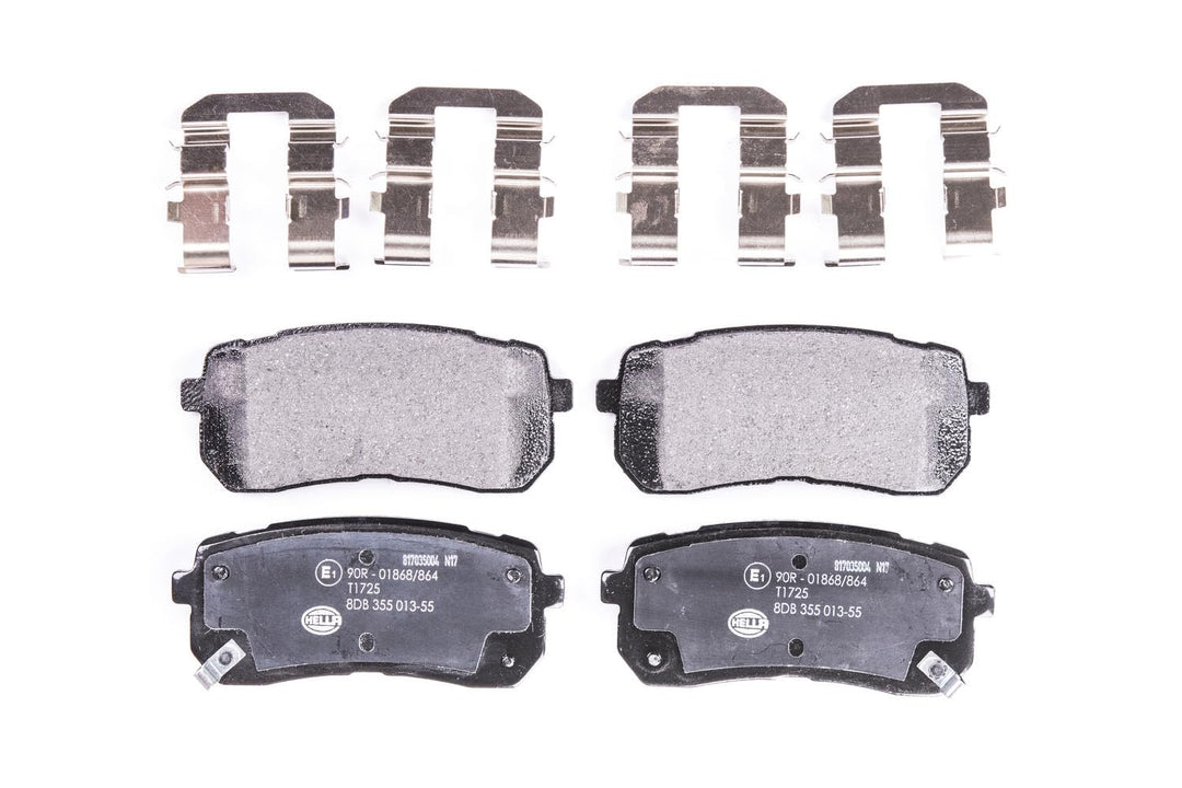 HELLA PAGID 8DB 355 013-551 Bremsbelagsatz - T1725 - Dicke/Stärke: 15.5mm - Bremssystem: Mando - mit
