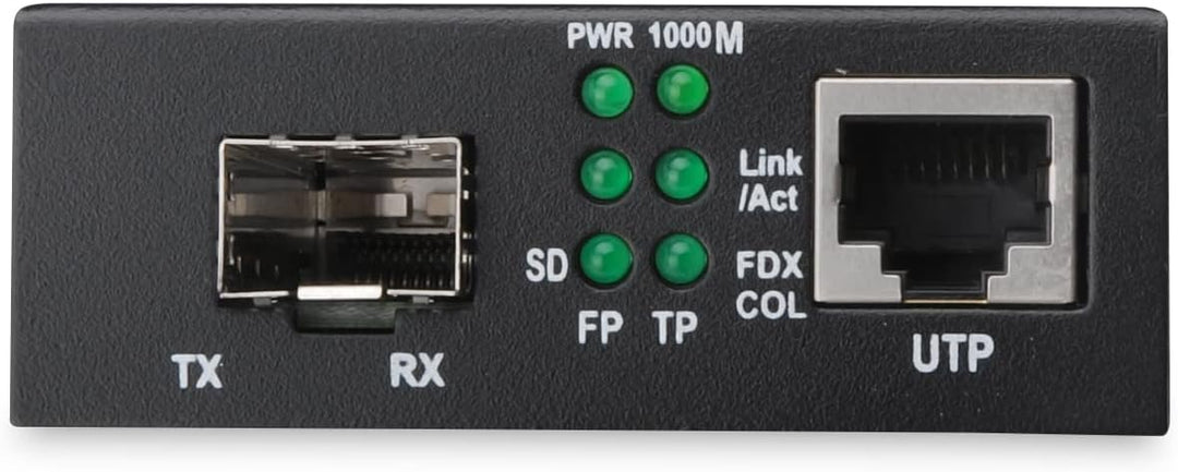 DIGITUS Medienkonverter - SFP Port - Gbit Ethernet - RJ45 / SFP - 10/100/1000Base-T/TX zu 1000Base-S