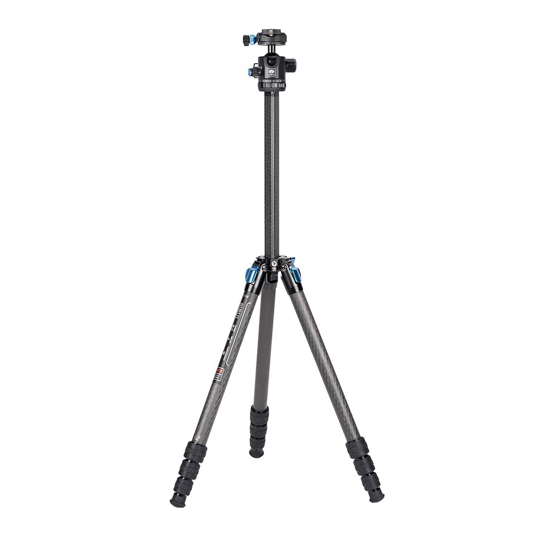 SIRUI ST-124+ST-10X Wasserdichtes Carbon-Kamera-Stativ mit 360°Kugelkopf, Professionelles Carbonfase