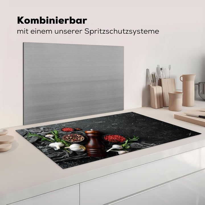 Herdabdeckplatte 90x52 cm Einteilig Küche Herdabdeckung Induktionsfeld Ceranfeld Herdabdeckplatten V