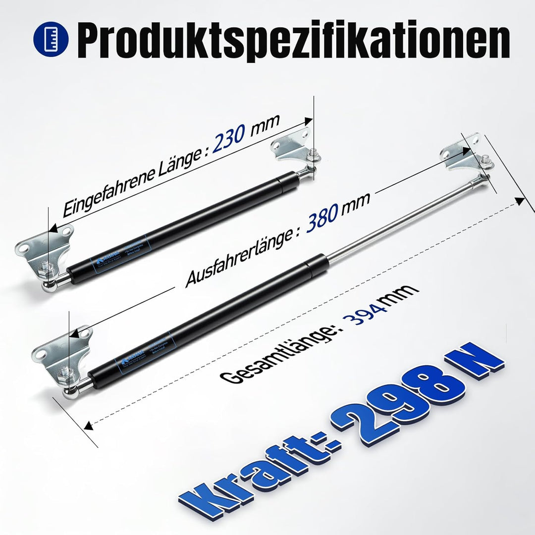 Arana 380MM 300N 30kg Gasdruckfedern Stossdämpfer Gasdruckfeder Gasfeder Gasdruckdämpfer Hydraulisch
