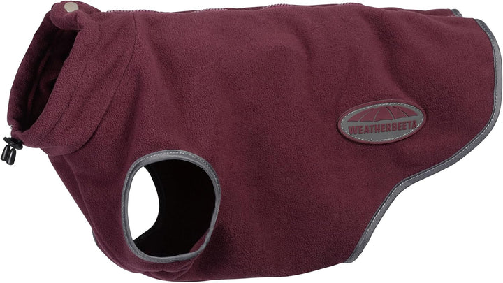 2022 Weatherbeeta Comfitec Fleece Zip Dog Coat 1003457 - Navy/Red - 40cm, 40cm