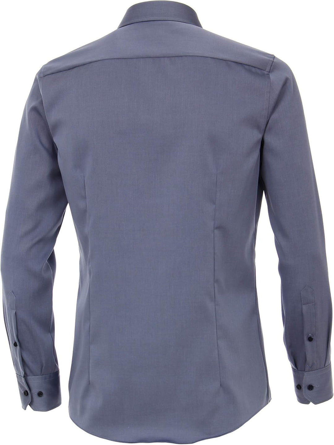 Venti Herren Twill Hemd unifarben extra Langer Arm 72cm Modern Fit 39 Extra Tall Graues Dunkelblau,