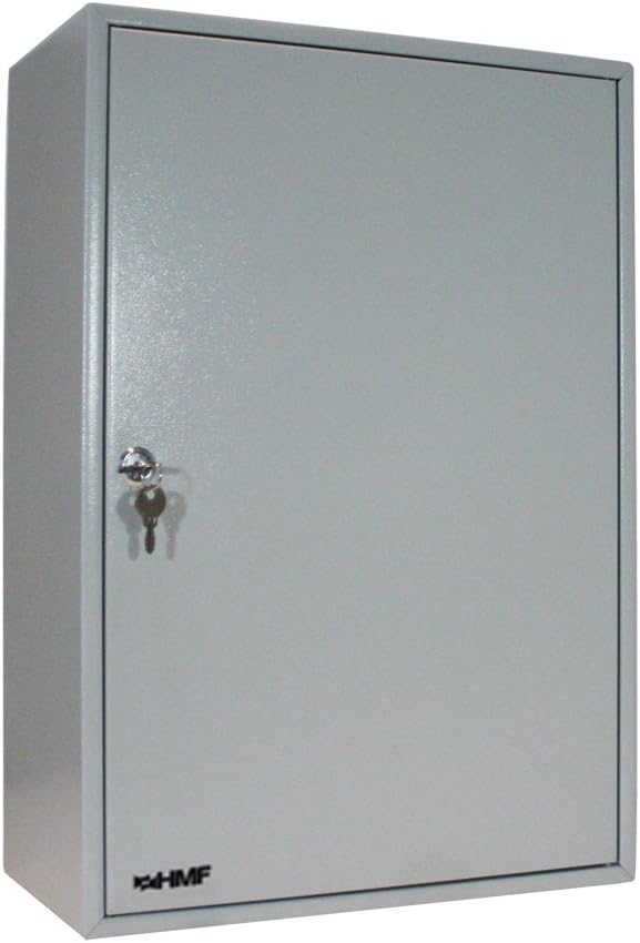 HMF 135300-07 Schlüsselschrank Schlüsselkasten, 300 Haken, 55,0 x 38,0 x 20,5 cm, 14,5 kg, lichtgrau