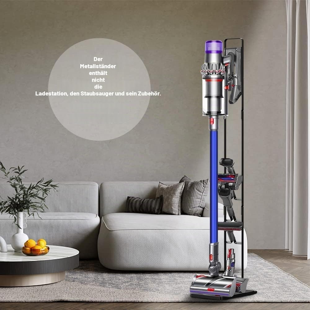 Ständer für Dyson Akkusauger V15 V12 V11 V10 V7 V8 mit Rädern, Metallständer Staubsaugerhalter Halte