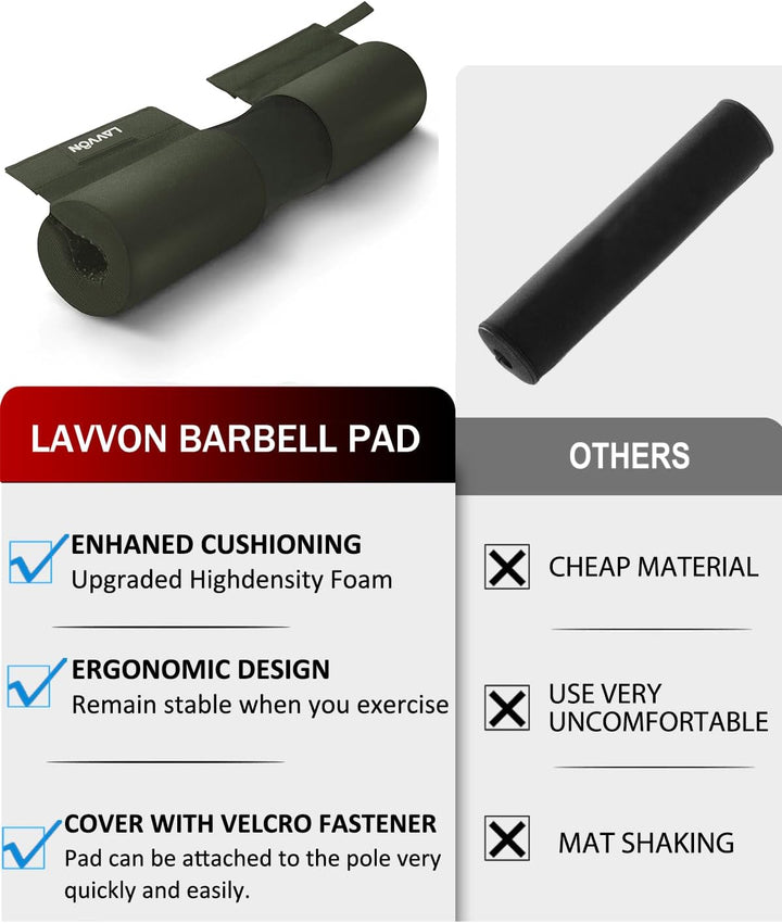 Langhantel Polster Nylon Padding AntiSlip- Hip Thrust Pad Polster für Langhantelstange - Hantel Nack