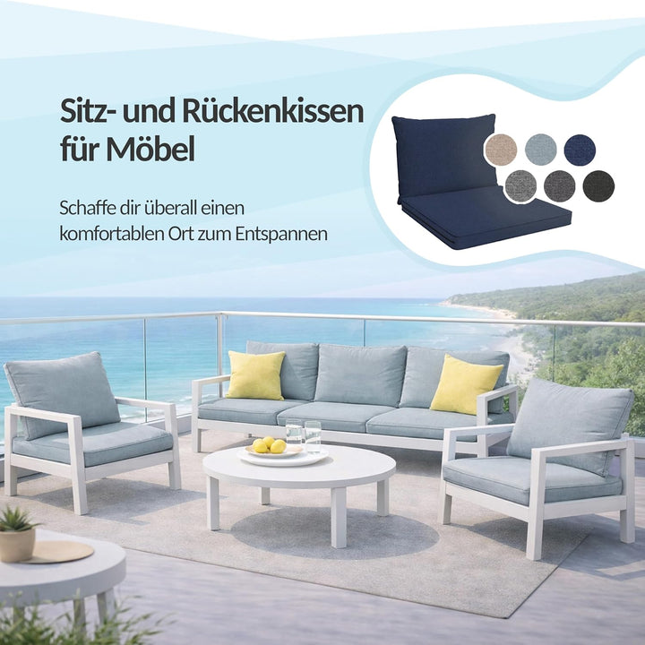 POKAR Loungekissen Sitzkissen Sitzauflagen Stuhl Stuhlkissen für Stuhl Rattanmöbel Gartenmöbel Kisse