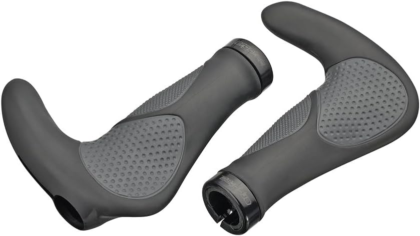 ergotec Lenkergriffe Aksb-09.2/2 Schwarz, Schwarz