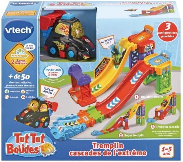 VTech – Tut Tut Bolides – Hartholz Cascades des des Extrême und Lucas – König der Meisterschaft – fr