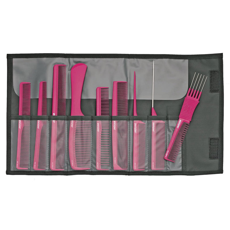 Jaguar Kamm-Set 9 verschiedene Kämme A-Line, pink metallic rosa(metallic pink) 9 Stück (1er Pack), r