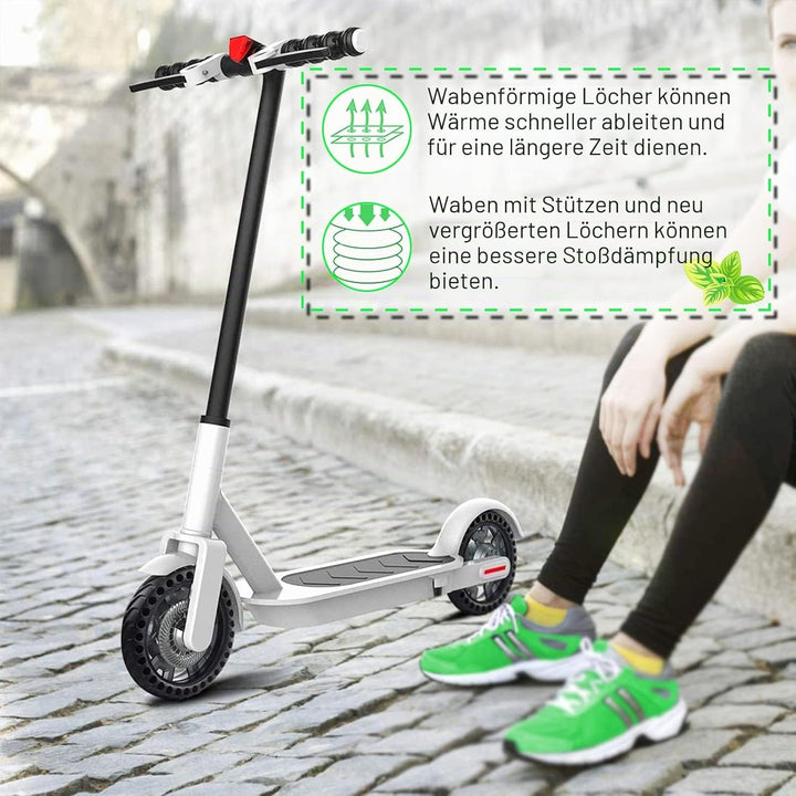 BANGTING 8,5 Zoll E Scooter Solid Reifen, 8 1/2 x2 Vollgummireifen, 50/75-6.1 Ersatzreifen für Xiaom