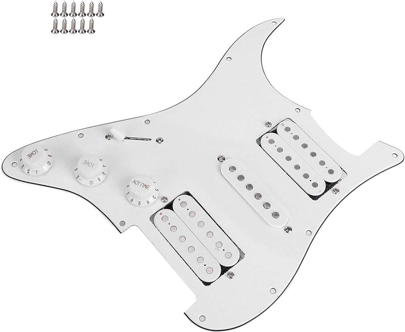 Gitarren Schlagbrett, Prewired Schlagbrett Loaded Pickguard mit Humbucker Tonabnehmer Set für Ersatz
