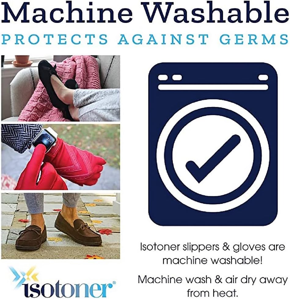 isotoner smarTouch Spandex 3 Knöpfe mit Upscale-Chevrons (Thinsulate-Futter) L Schwarz, L Schwarz