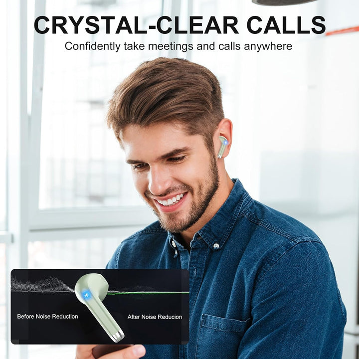 Bluetooth Kopfhörer, 2026 Neu In Ear Kopfhörer Kabellos Bluetooth 5.3 mit 4 ENC Mic, HiFi Stereo Noi