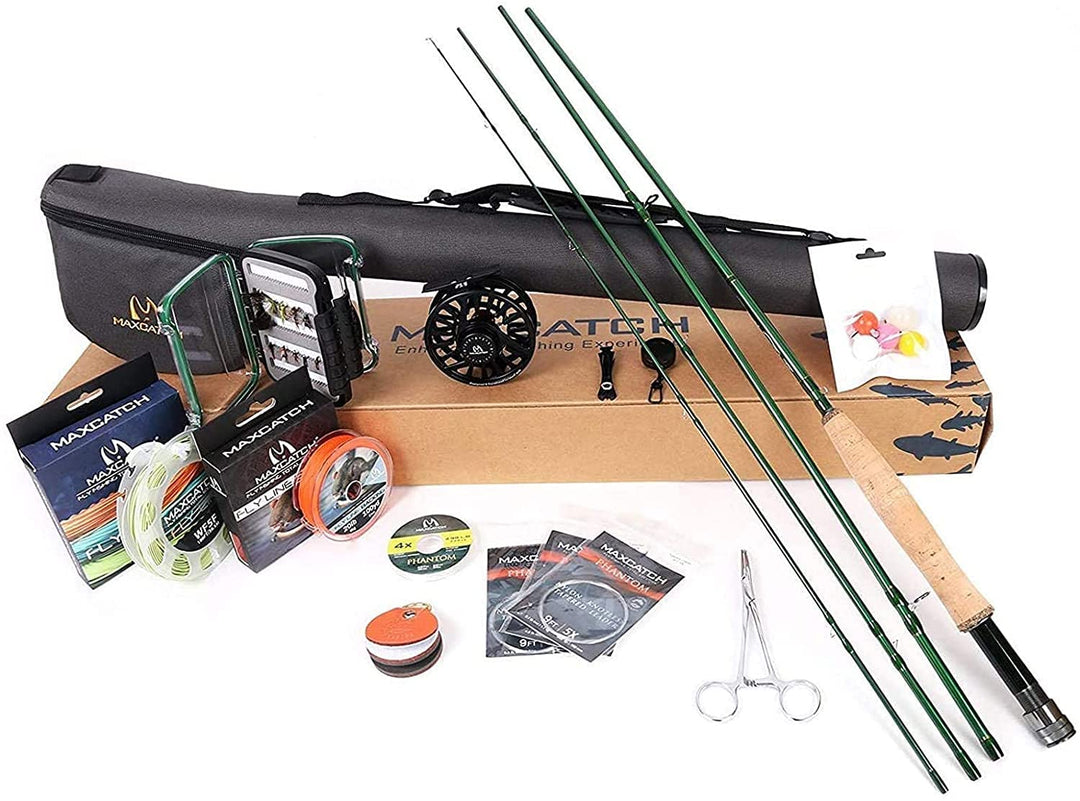Maximumcatch Premier Fliegenrute und Avid Rolle Combo komplete 9&