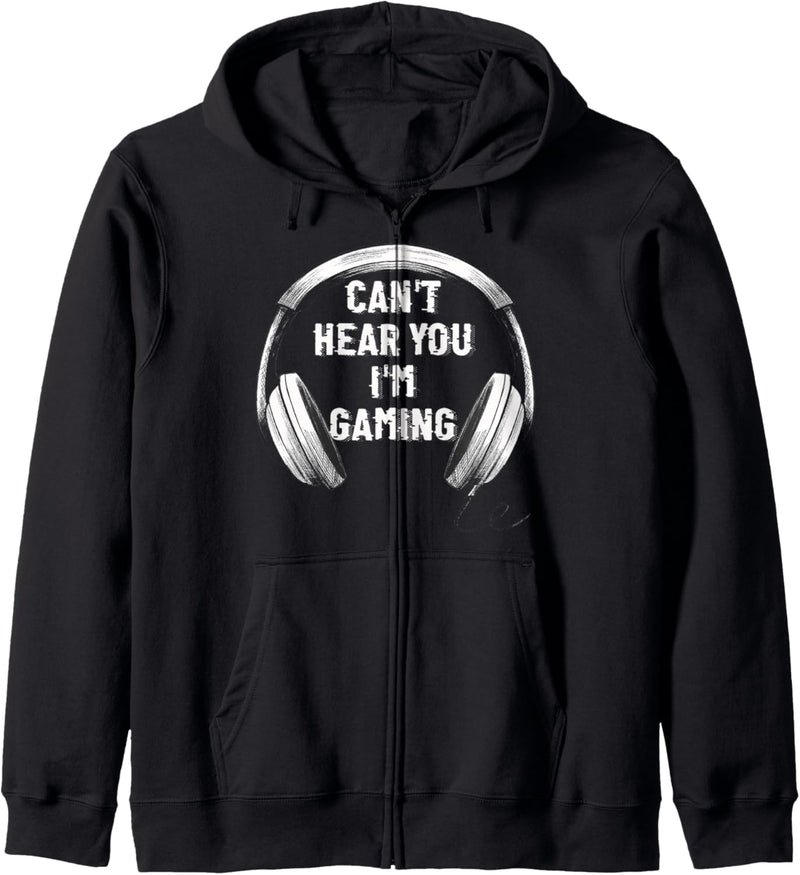 Kann Sie nicht hören Ich bin Gaming - Lustiges Gamer Headset Kapuzenjacke