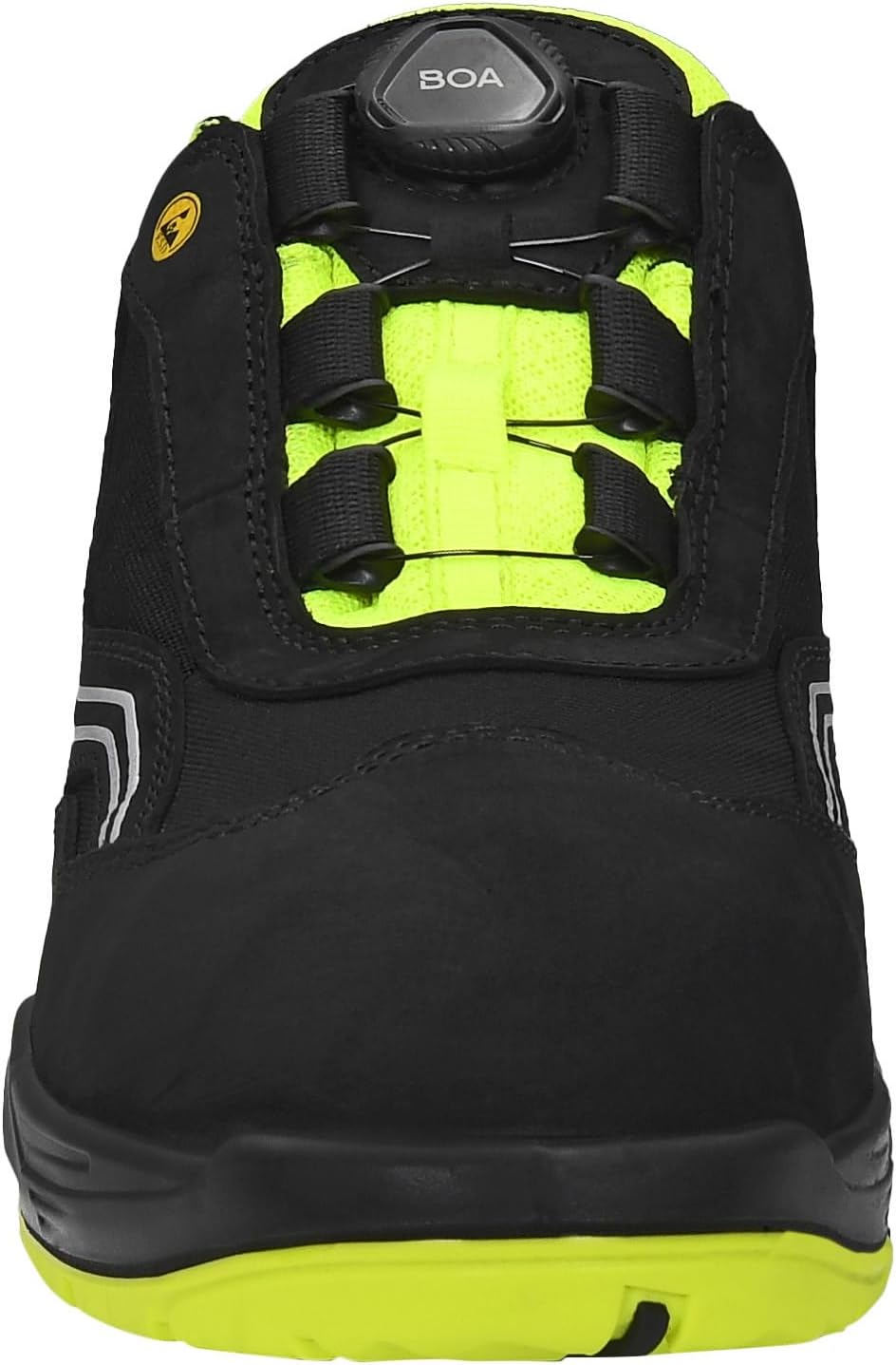 ELTEN Sicherheitsschuhe AMBITION BOA Low ESD S2, Damen und Herren, Leder/Textil, Stahlkappe, leicht,