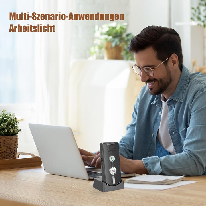 2 Wege Gegensprechanlage 1000M, Smart Voice Intercom 2 Way Voice Intercom Sprechanlage Gegensprechan