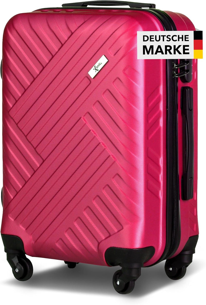 Xonic Design Boardcase Reisekoffer - Hartschalen-Koffer mit 360° Leichtlauf-Rollen - hochwertiger Ka