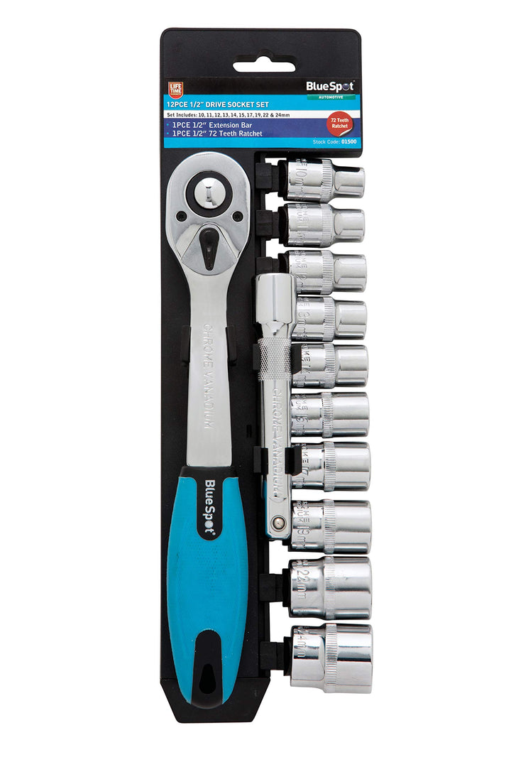 Blue Spot Steckschlüssel, 12,7 mm, 9 Teile