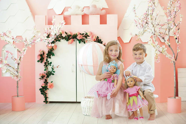 Heless 2430 - Puppenkleidung im Design Prinzessin Lillifee, Kleid mit pinker Schleife für Puppen und