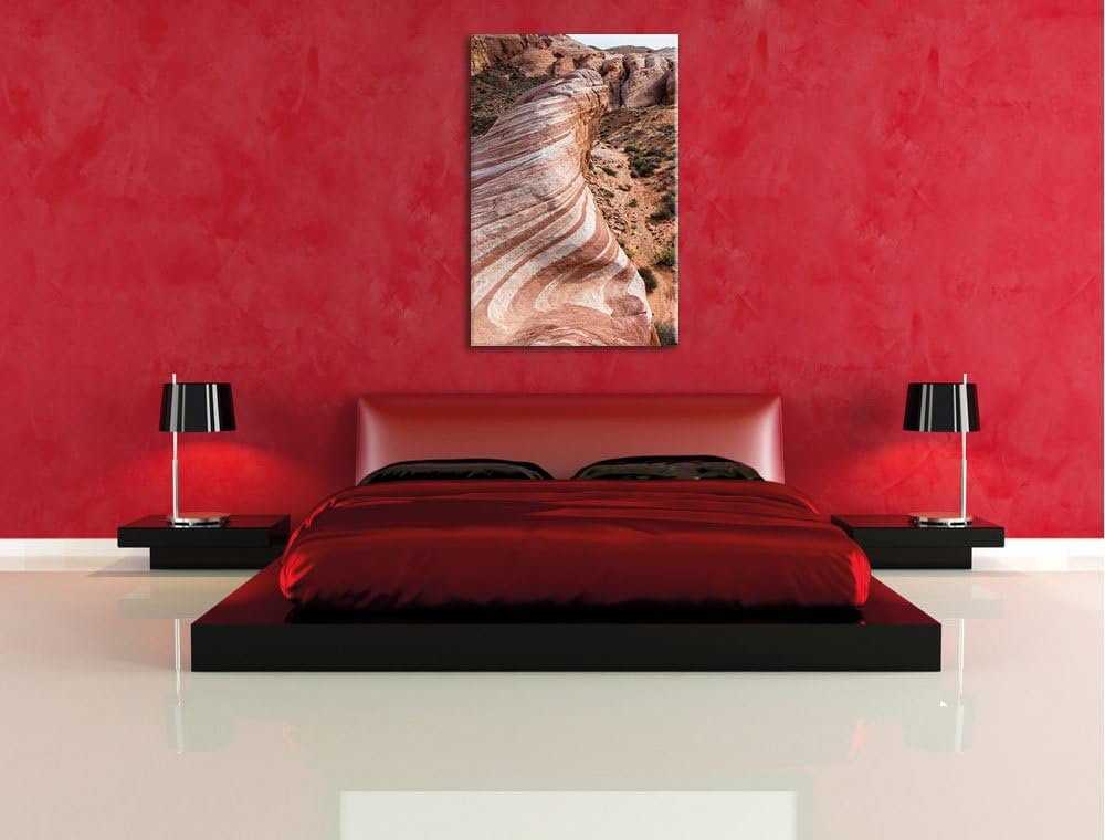 Wüste Nevada Grand Canyon, Format: 100x70 auf Leinwand, XXL riesige Bilder fertig gerahmt mit Keilra
