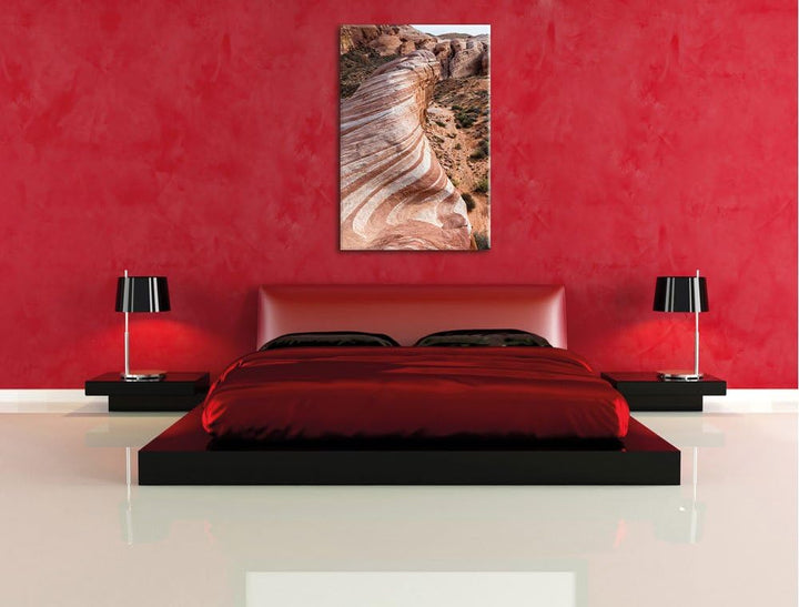 Wüste Nevada Grand Canyon, Format: 100x70 auf Leinwand, XXL riesige Bilder fertig gerahmt mit Keilra