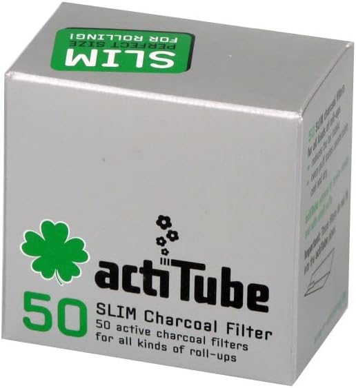 actiTube Slim Aktivkohlefilter 7,1m (4x50) Weltneuheit! Aktivkohle Filter, Silber