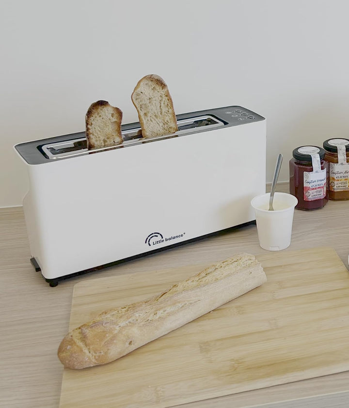LITTLE BALANCE 8829 Happy Toast, Toaster, 1 langer Schlitz, 1 Baguettescheibe, Thermostat mit 7 Posi