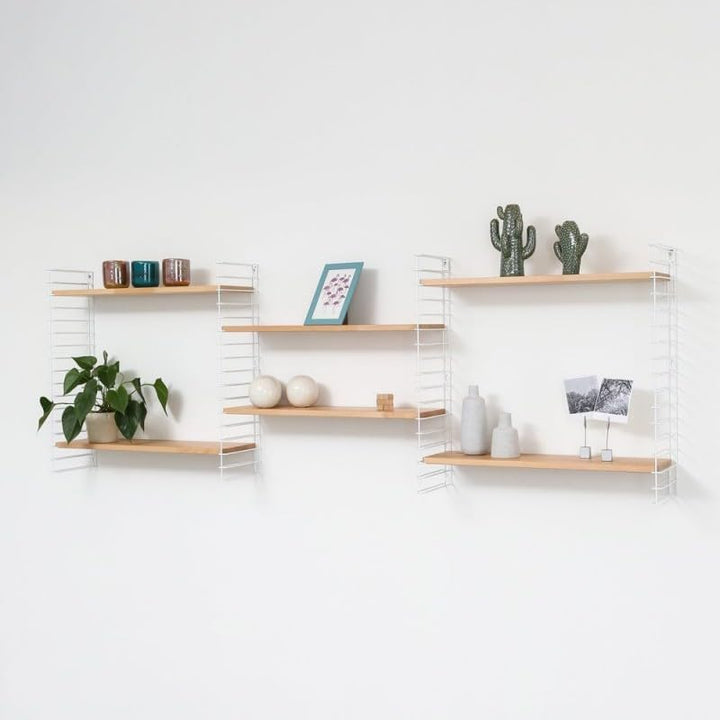 Tomado Zeitloses und modulares Wandregal, holz, Wood/White, 70x21x68 cm, Wood/White