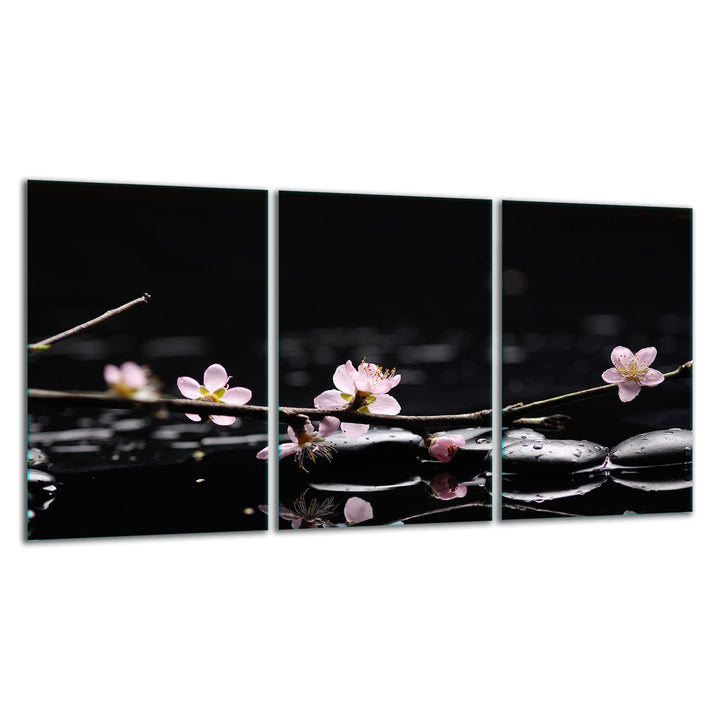 TMK ArtDeko Herdabdeckplatte 3 Teilig 3x30x52 cm - Spritzschutz Herdabdeckung – Herdschutz aus Siche