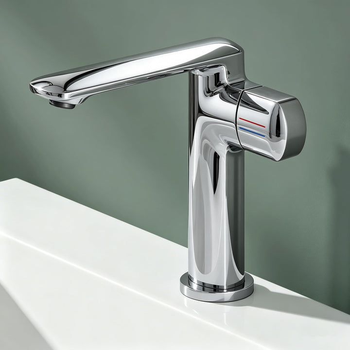 Mai & Mai Wasserhahn Bad Waschtischarmatur Einhebelmischer Mischbatterie Bad Armatur Badezimmer aus