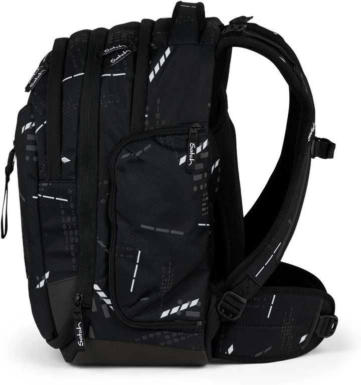 Satch Match Schulrucksack Set 3tlg. inkl. Schlamperbox und Sportbeutel Ninja Matrix, Ninja Matrix
