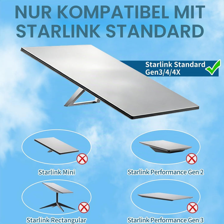 Gen 3 Halterung für Starlink, verstellbares Montageset, kompatibel mit V3 Starlink Standard Dish, Wa