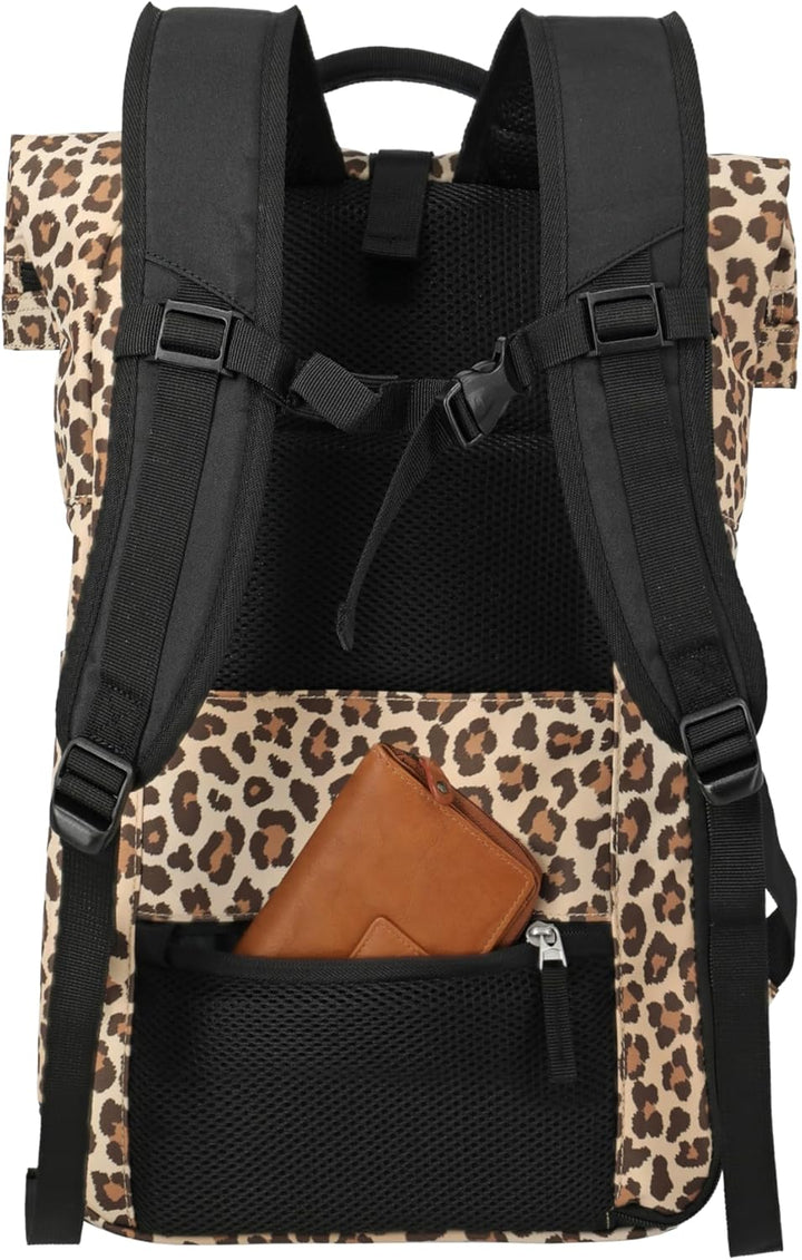 Travelite Handgepäck Rucksack, Laptop Rucksack 15,6 Zoll, BASICS, Reiserucksack Rolltop Funktion, 60