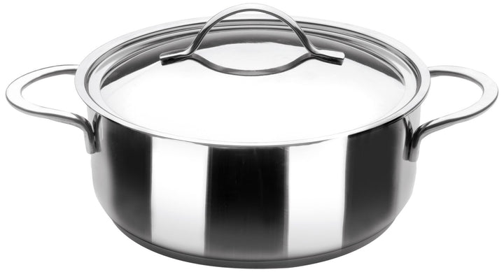 IBILI CACEROLA Con TAPA INOX NOAH 18 cm, Stainless Steel, Silber, 2-Einheiten 18 cms, 18 cms