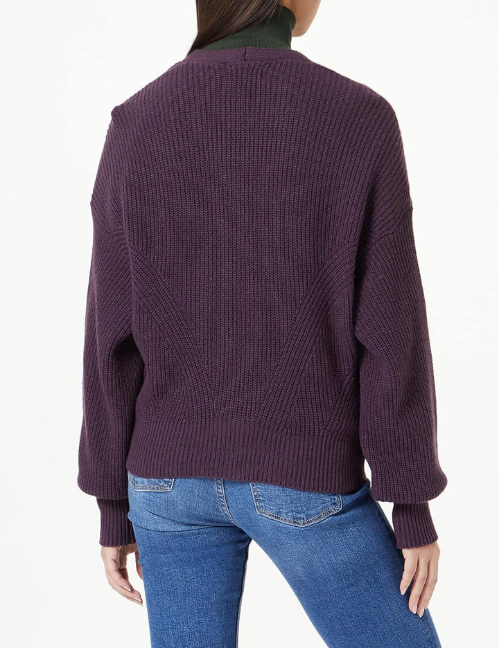 Sisley Damen Cardigan Sweater M Plum 35n, M Plum 35n