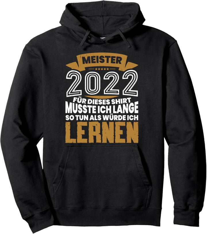 Vintage 2022 Meister Abschluss Geschenk Meistertitel Pullover Hoodie