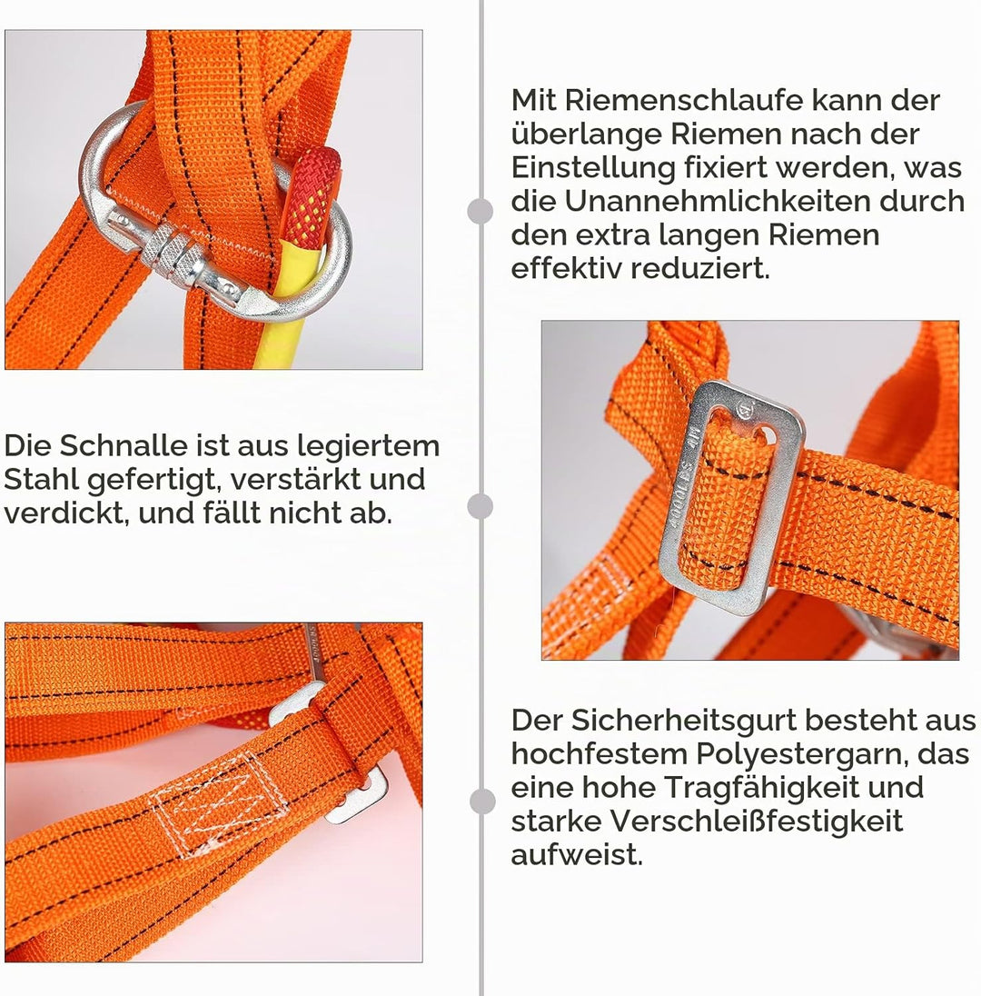 Absturzsicherung Sicherheitsgurt, Auffanggurt Absturzsicherung Set, Mehrzweck Absturzsicherungsgurt
