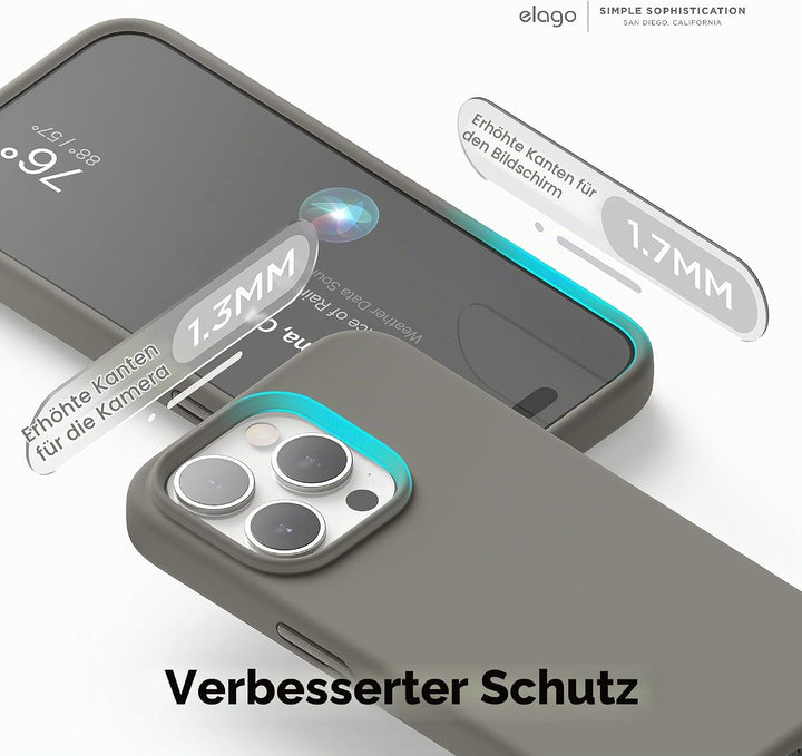 elago Magnetische Silikonhülle Kompatibel mit iPhone 15 Pro Max Hülle, Kompatibel mit MagSafe Alles