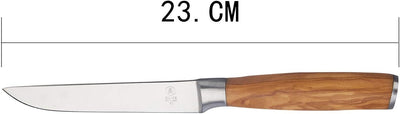 LAGUIOLE - Set mit 4 Steakmessern mit Olivenholzgriffen