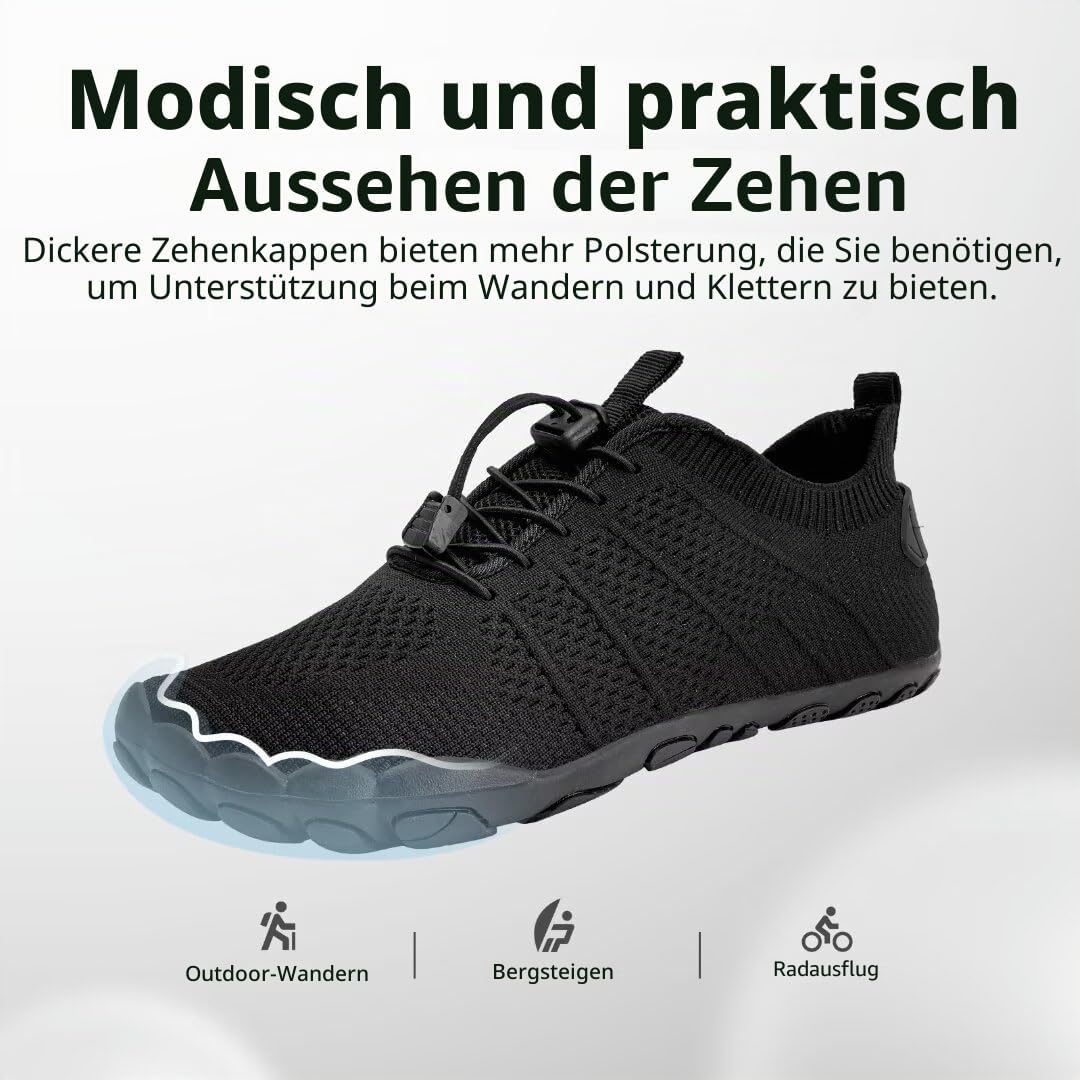 IceUnicorn Barfussschuhe Damen Herren Breite Traillaufschuhe Zehenschuhe Unisex Schwimmschuhe Strand