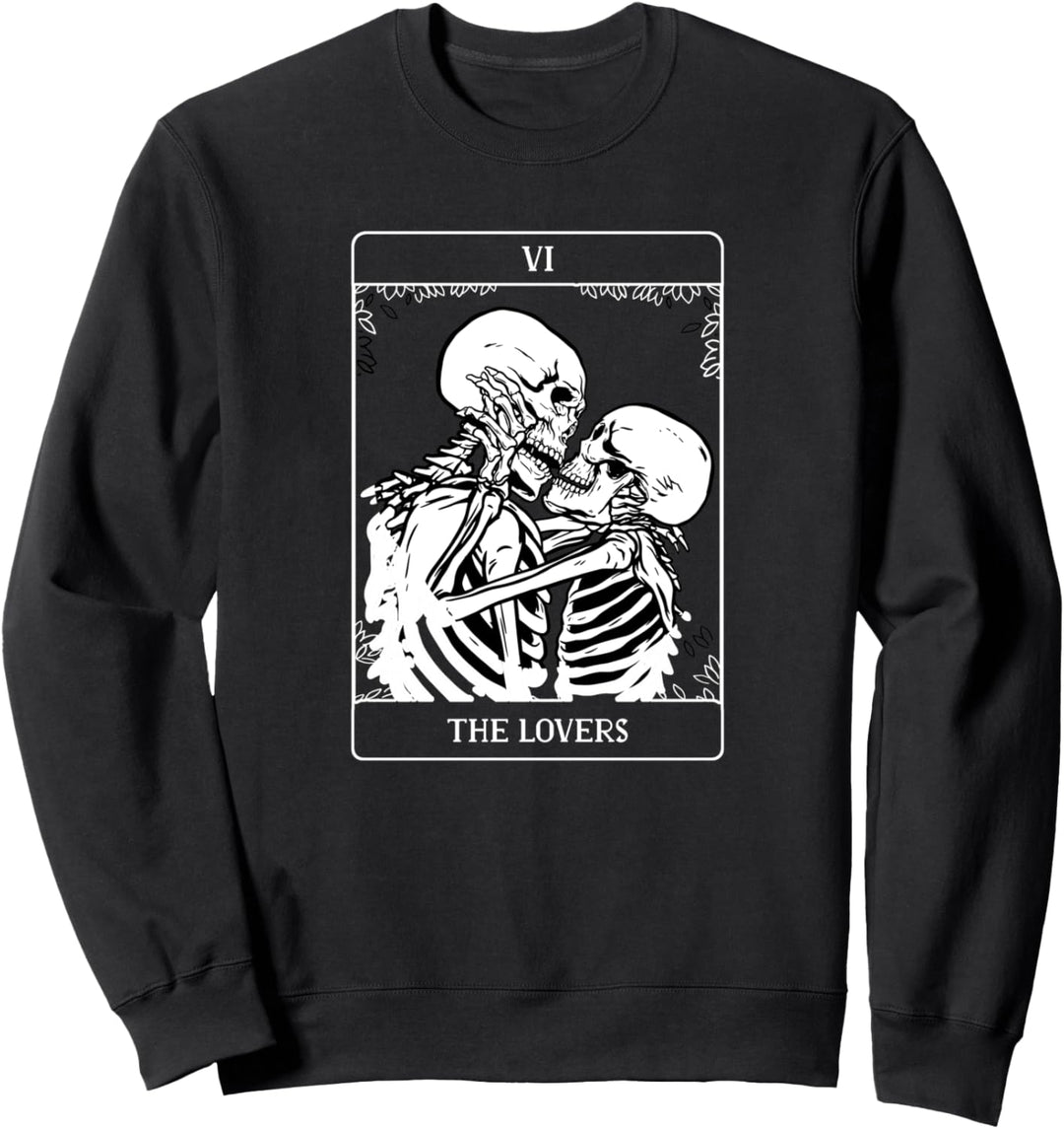 Tarot Cards The Lovers, Aesthetic Occult Pastel Goth Nu Goth Sweatshirt