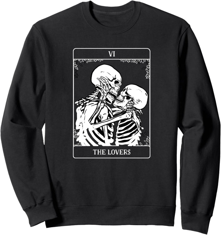 Tarot Cards The Lovers, Aesthetic Occult Pastel Goth Nu Goth Sweatshirt