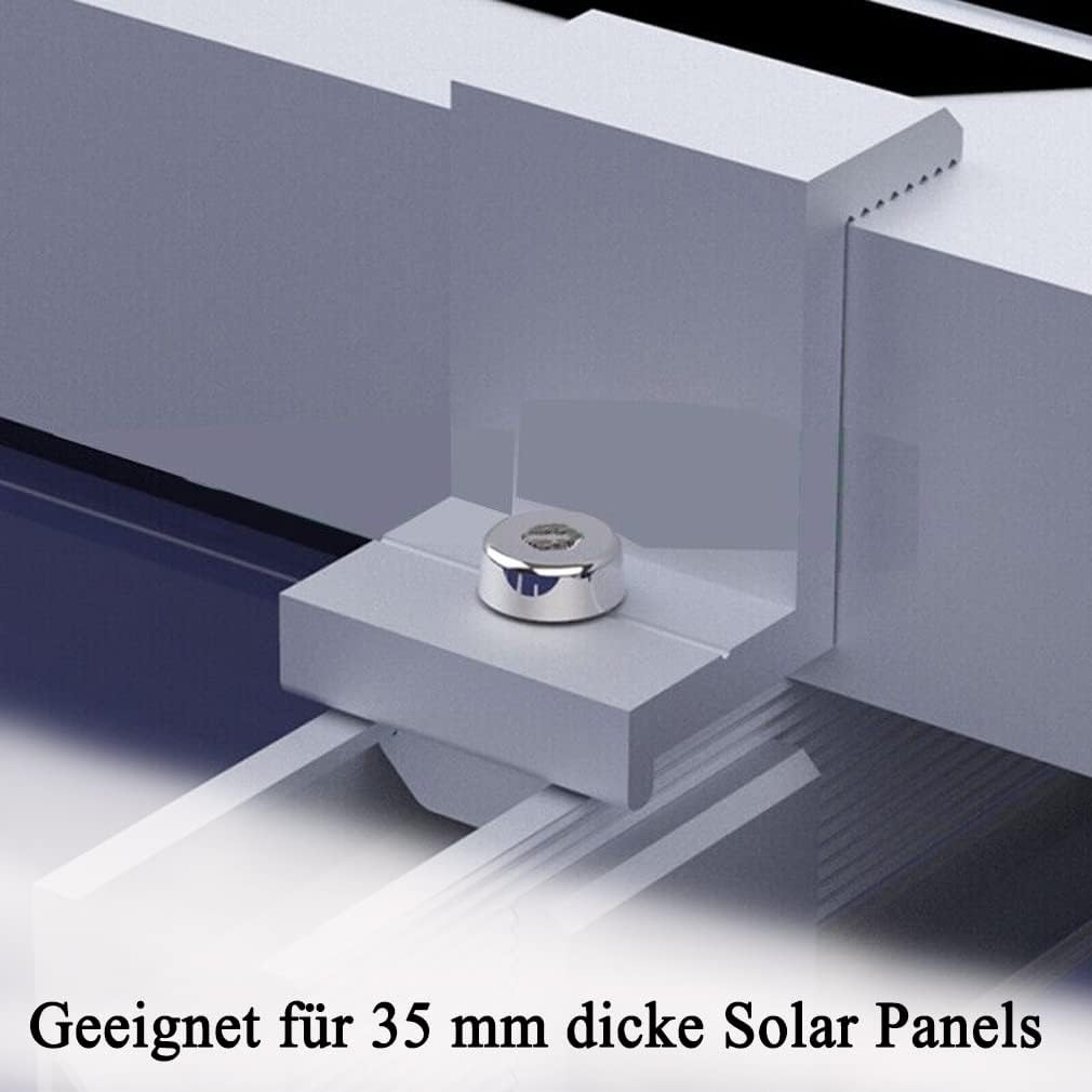 Solarmodul Alu Halterung Befestigungssystem Trapezblech PV Befestigungsschiene Schiene 400MM Endklem