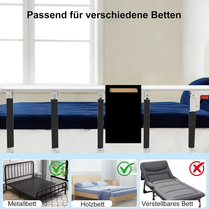Swociro Faltbare Bettgitter-Sicherheits-Seitenschutz für ältere Menschen, Erwachsene unterstützen Gr