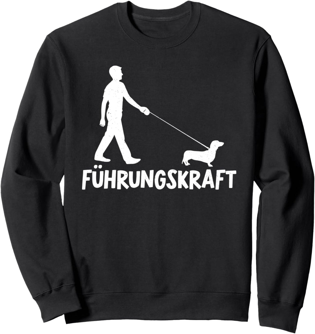 Dackel Führungskraft Teckel Hunde Papa Herrchen Dachshund Sweatshirt