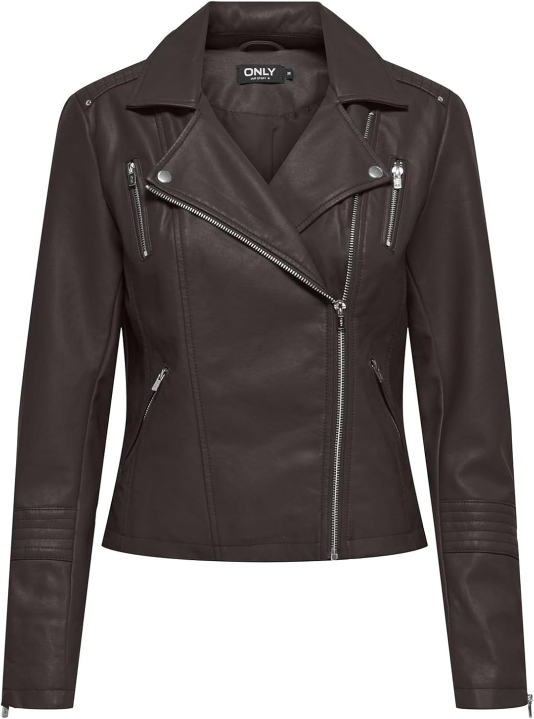 ONLY Female Kunstlederjacke ONLGEMMA Kunstlederjacke 38 Chocolate Torte, 38 Chocolate Torte
